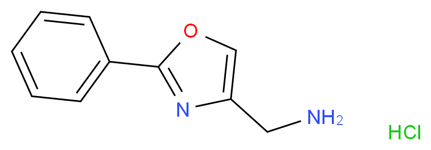 (2-phenyloxazol-4-yl)methanamine hydrochloride_分子结构_CAS_)