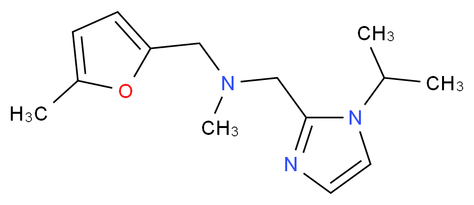1-(1-isopropyl-1H-imidazol-2-yl)-N-methyl-N-[(5-methyl-2-furyl)methyl]methanamine_分子结构_CAS_)