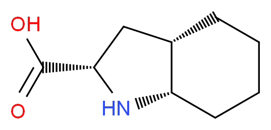 (2S,3aS,7aS)-八氢吲哚-2-羧酸_分子结构_CAS_80875-98-5)