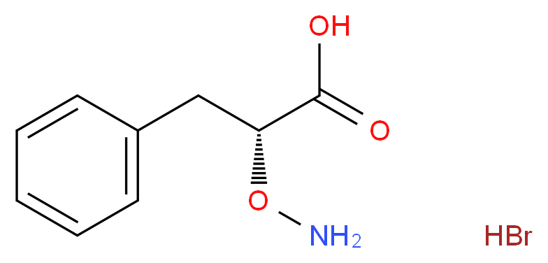 (2R)-2-(Aminooxy)-3-phenylpropanoic acid hydrobromide_分子结构_CAS_73086-98-3)