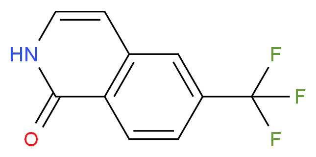 6-(Trifluoromethyl)isoquinolin-1(2H)-one_分子结构_CAS_1184916-59-3)