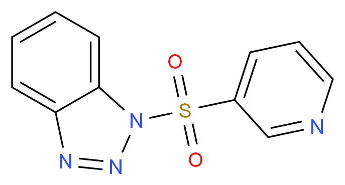 1-(3-吡啶基磺酰基)-1H-苯并三唑_分子结构_CAS_678173-43-8)