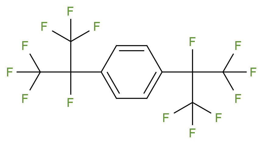 1,4-Bis(heptafluoroisopropyl)benzene 97%_分子结构_CAS_51114-12-6)