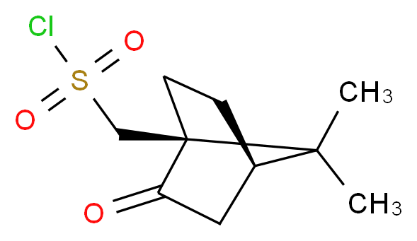 [(1S,4R)-7,7-dimethyl-2-oxobicyclo[2.2.1]heptan-1-yl]methanesulfonyl chloride_分子结构_CAS_21286-54-4