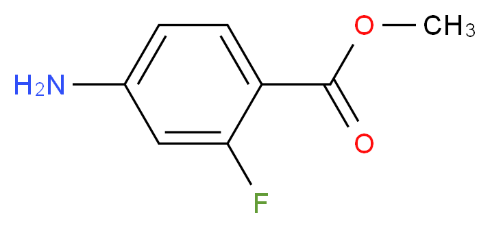 methyl 4-amino-2-fluorobenzoate_分子结构_CAS_73792-08-2