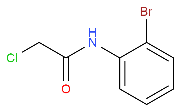 N-(2-bromophenyl)-2-chloroacetamide_分子结构_CAS_6090-78-4