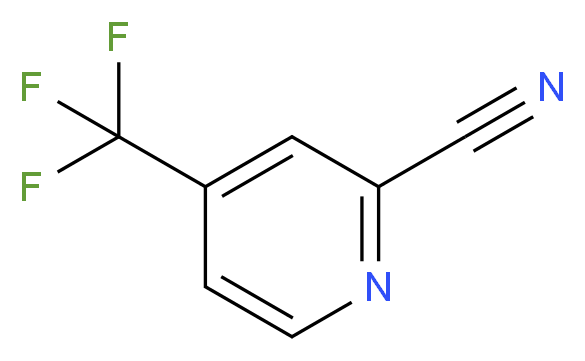 4-(Trifluoromethyl)pyridine-2-carbonitrile_分子结构_CAS_936841-69-9)