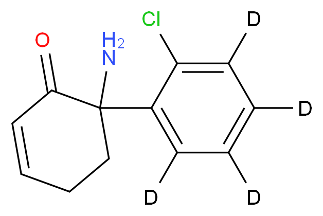 6-amino-6-[2-chloro(<sup>2</sup>H<sub>4</sub>)phenyl]cyclohex-2-en-1-one_分子结构_CAS_1246816-68-1