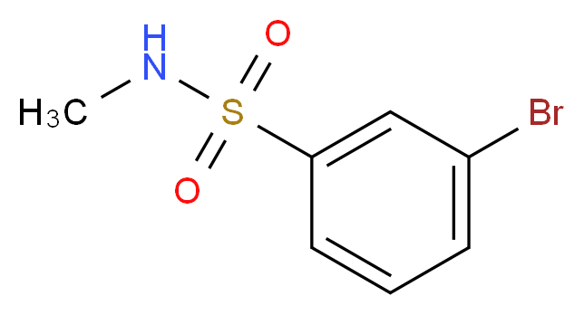 N-METHYL 3-BROMOBENZENESULFONAMIDE_分子结构_CAS_153435-79-1)