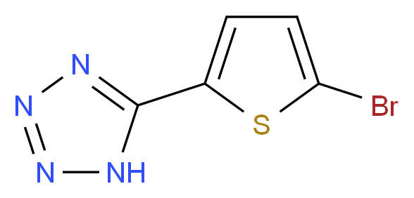 5-(5-bromothiophen-2-yl)-1H-1,2,3,4-tetrazole_分子结构_CAS_211943-12-3