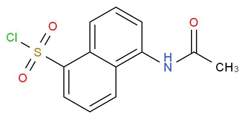 5-Acetamidonaphthalene-1-sulfonyl Chloride_分子结构_CAS_52218-37-8)