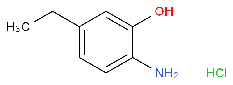 2-amino-5-ethylphenol hydrochloride_分子结构_CAS_149861-22-3