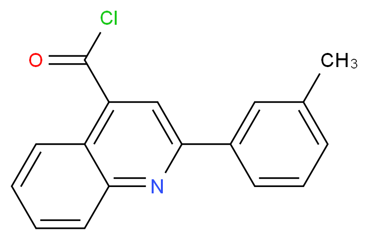 2-(3-Methylphenyl)quinoline-4-carbonyl chloride_分子结构_CAS_)
