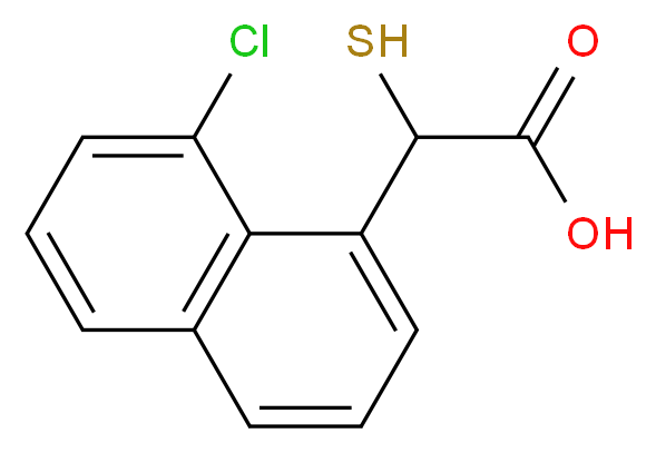 8-CHLORO-1-NAPTHYL MERCAPTO ACETIC ACID_分子结构_CAS_129-94-2)