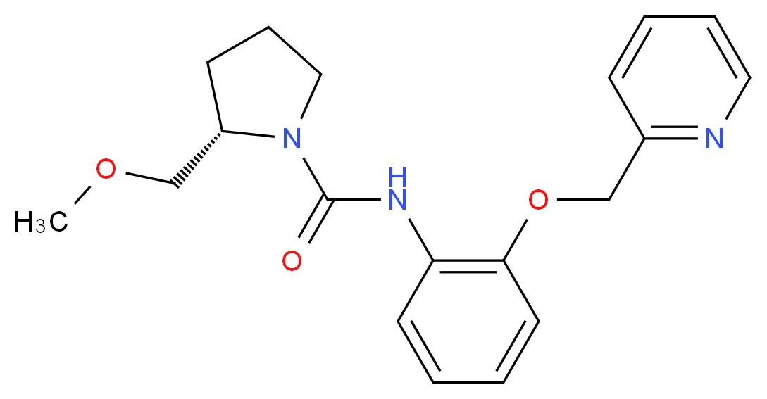 (2S)-2-(methoxymethyl)-N-[2-(pyridin-2-ylmethoxy)phenyl]pyrrolidine-1-carboxamide_分子结构_CAS_)