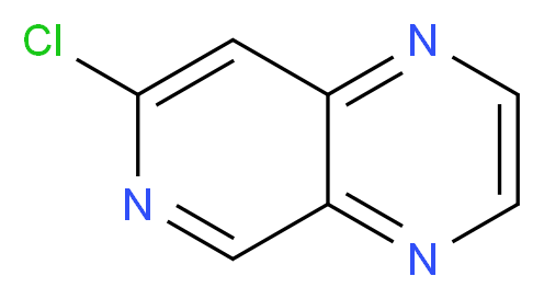 7-chloropyrido[3,4-b]pyrazine_分子结构_CAS_93049-39-9