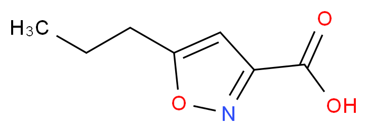 5-propylisoxazole-3-carboxylic acid_分子结构_CAS_89776-75-0)