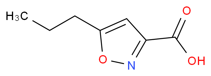 5-Propylisoxazole-3-carboxylic acid_分子结构_CAS_89776-75-0)