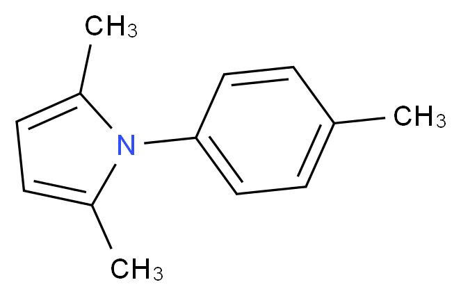 2,5-dimethyl-1-(4-methylphenyl)-1H-pyrrole_分子结构_CAS_32411-27-1