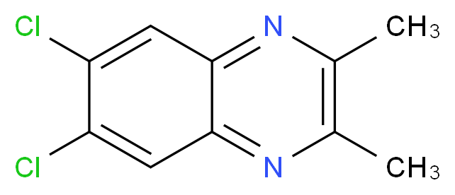 6,7-dichloro-2,3-dimethylquinoxaline_分子结构_CAS_52736-71-7