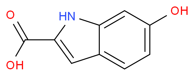 6-Hydroxyindole-2-carboxylic acid_分子结构_CAS_40047-23-2)