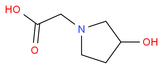 2-(3-hydroxypyrrolidin-1-yl)acetic acid_分子结构_CAS_258530-57-3