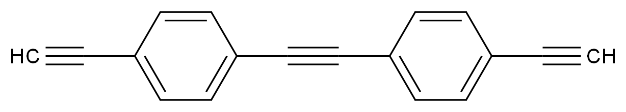 1-ethynyl-4-[2-(4-ethynylphenyl)ethynyl]benzene_分子结构_CAS_153295-62-6