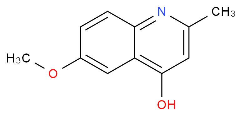 6-methoxy-2-methylquinolin-4-ol_分子结构_CAS_15644-90-3