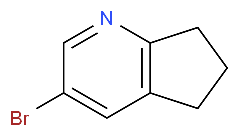 3-bromo-5H,6H,7H-cyclopenta[b]pyridine_分子结构_CAS_158331-18-1