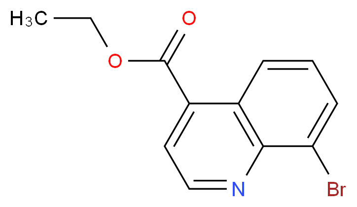 ethyl 8-bromoquinoline-4-carboxylate_分子结构_CAS_220844-75-7