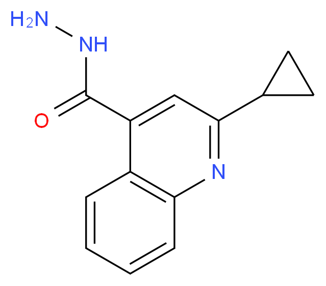 2-cyclopropylquinoline-4-carbohydrazide_分子结构_CAS_119778-68-6