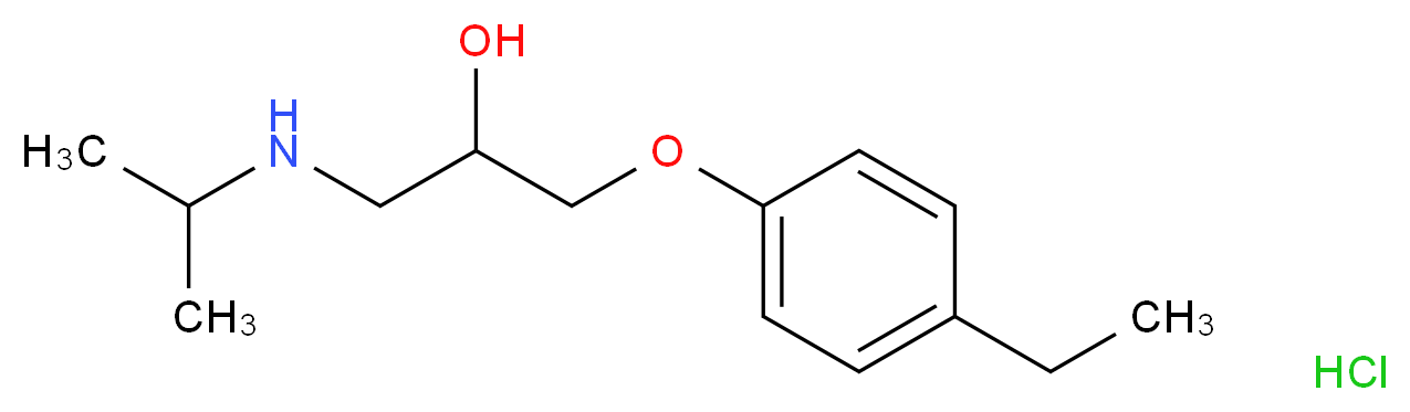 [3-(4-ethylphenoxy)-2-hydroxypropyl](propan-2-yl)amine hydrochloride_分子结构_CAS_464877-45-0