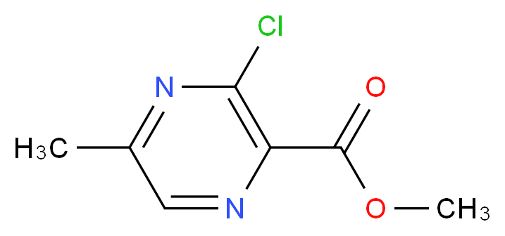 METHYL 3-CHLORO-5-METHYLPYRAZINE-2-CARBOXYLATE_分子结构_CAS_859063-65-3)