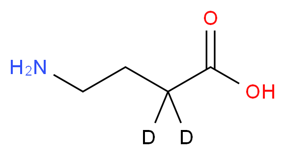 4-氨基丁酸-2,2-d2_分子结构_CAS_67910-98-9)