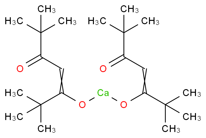 2,2,6,6-tetramethyl-5-({[(2,2,6,6-tetramethyl-5-oxohept-3-en-3-yl)oxy]calcio}oxy)hept-4-en-3-one_分子结构_CAS_118448-18-3