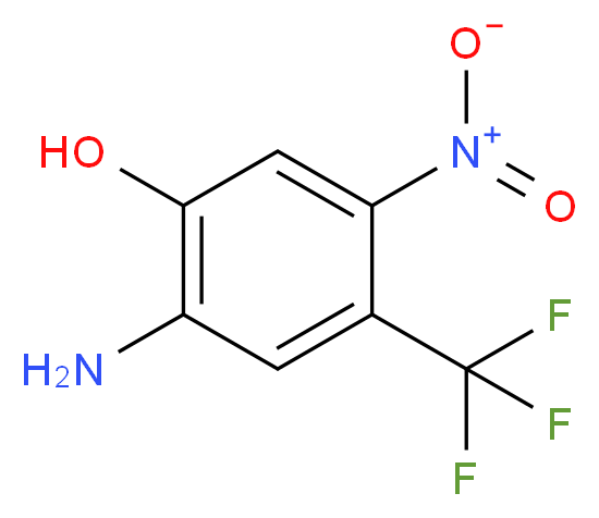 2-Amino-5-nitro-4-(trifluoromethyl)phenol (FLU-3)_分子结构_CAS_56987-02-1)