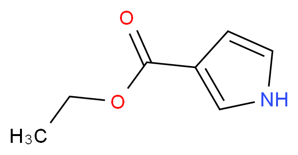 ethyl 1H-pyrrole-3-carboxylate_分子结构_CAS_37964-17-3