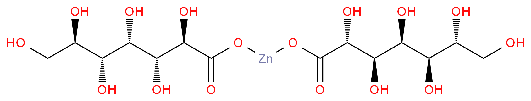 ZINC &alpha;-GLUCO HEPTONATE_分子结构_CAS_)