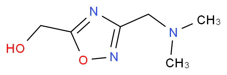 {3-[(dimethylamino)methyl]-1,2,4-oxadiazol-5-yl}methanol_分子结构_CAS_1208483-04-8