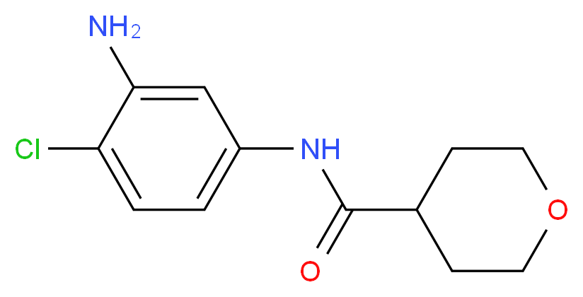 N-(3-Amino-4-chlorophenyl)tetrahydro-2H-pyran-4-carboxamide_分子结构_CAS_)