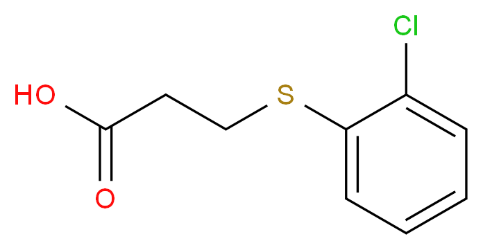 3-[(2-chlorophenyl)sulfanyl]propanoic acid_分子结构_CAS_99585-16-7