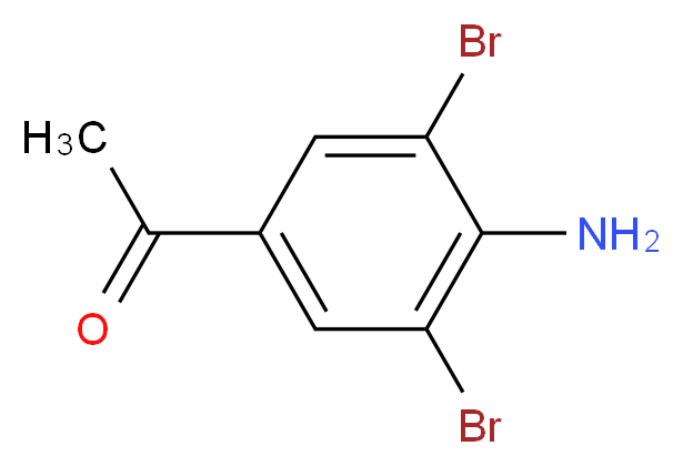 1-(4-Amino-3,5-dibromo-phenyl)-ethanone_分子结构_CAS_22589-50-0)