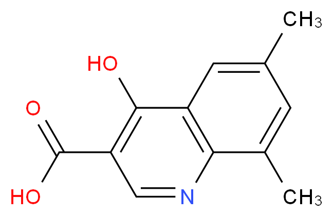 4-hydroxy-6,8-dimethylquinoline-3-carboxylic acid_分子结构_CAS_)