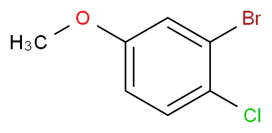 2-bromo-1-chloro-4-methoxybenzene_分子结构_CAS_2732-80-1