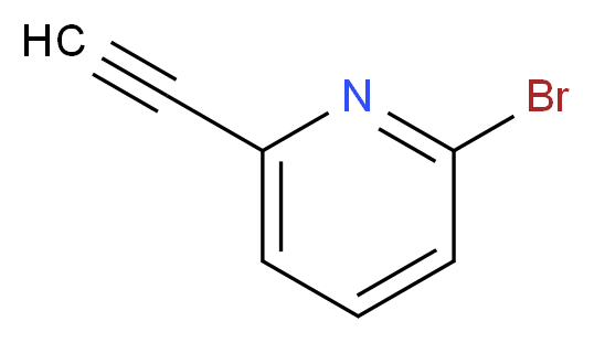 2-bromo-6-ethynylpyridine_分子结构_CAS_445468-63-3)