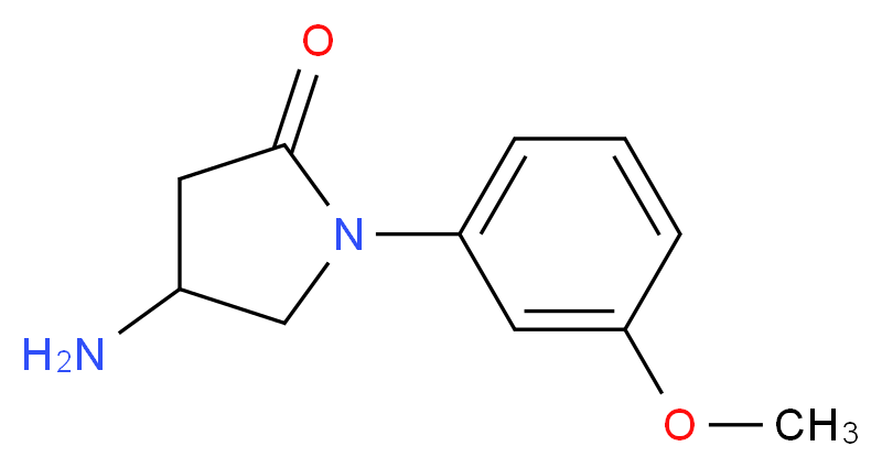 4-amino-1-(3-methoxyphenyl)pyrrolidin-2-one_分子结构_CAS_)