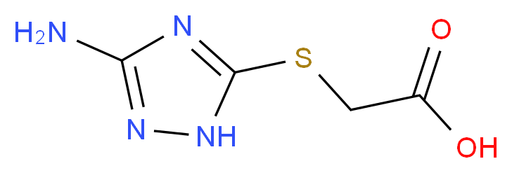 2-[(3-amino-1H-1,2,4-triazol-5-yl)sulfanyl]acetic acid_分子结构_CAS_401638-68-4