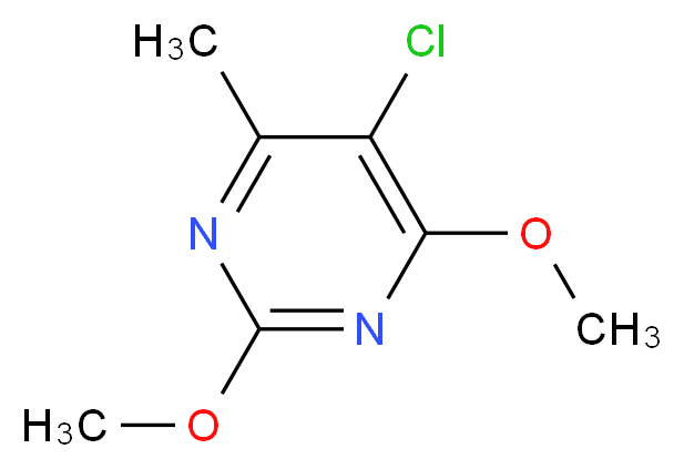 5-chloro-2,4-dimethoxy-6-methylpyrimidine_分子结构_CAS_7752-69-4