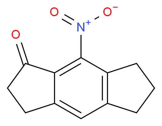 8-nitro-1,2,3,5,6,7-hexahydro-s-indacen-1-one_分子结构_CAS_620592-45-2