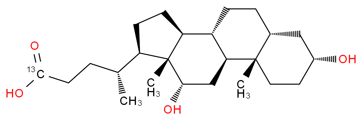 脱氧胆酸-24-13C_分子结构_CAS_52886-37-0)